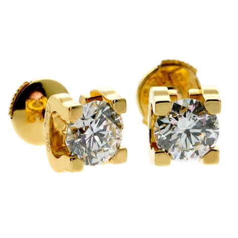 cartier diamond stud earrings review.